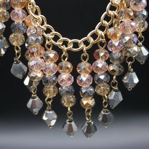 Ali-Khan Crystal Necklace & Cluster Earrings